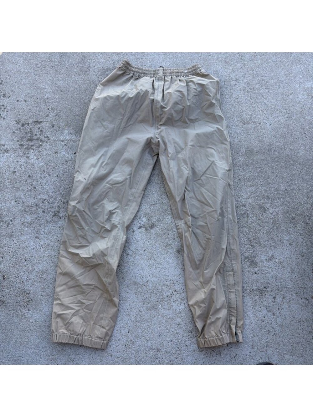 SIMMS GORE-TEX PACLITE Wading Khaki Fishing PANTS Mens Medium Full Zip